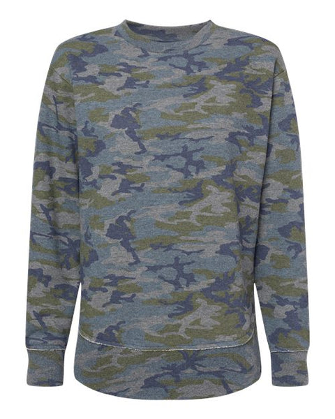LAT 3525 Women's Weekend Fleece Crewneck Sweatshirt