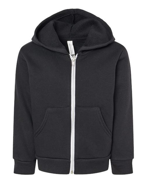 BELLA + CANVAS 3739T Toddler Sponge Fleece Full-Zip Hoodie Sweatshirt