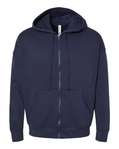 BELLA + CANVAS 3759 Unisex Sponge Fleece DTM Full-Zip Hoodie Sweatshirt