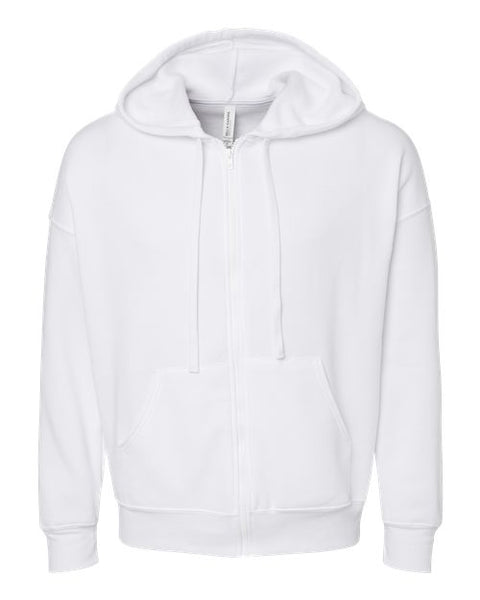 BELLA + CANVAS 3759 Unisex Sponge Fleece DTM Full-Zip Hoodie Sweatshirt