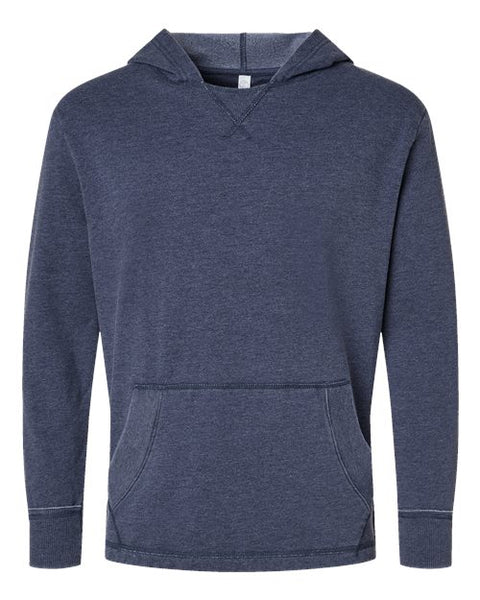 LAT 6936 Unisex Vintage Wash Fleece Hoodie Sweatshirt