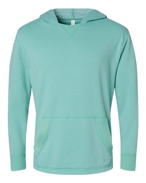 LAT 6936 Unisex Vintage Wash Fleece Hoodie Sweatshirt