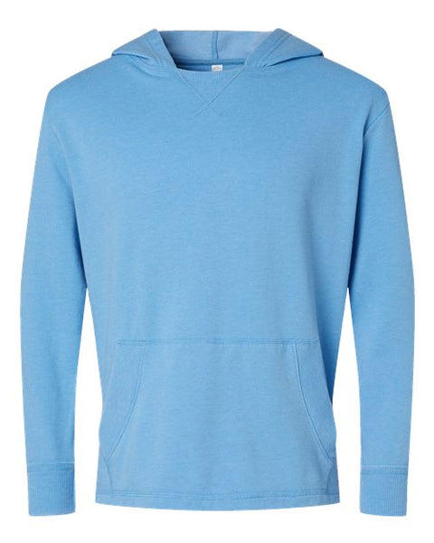 LAT 6936 Unisex Vintage Wash Fleece Hoodie Sweatshirt