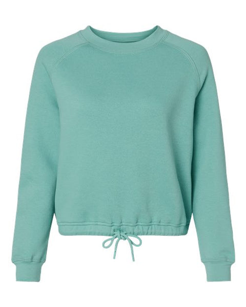 LAT 3528 Women's Relaxed 3-End Boxy Fleece Crewneck Sweatshirt
