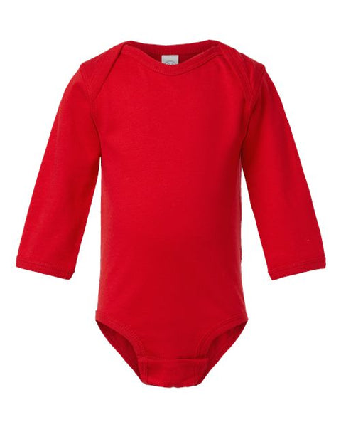 Rabbit Skins 4421 Infant Fine Jersey Long Sleeve Bodysuit