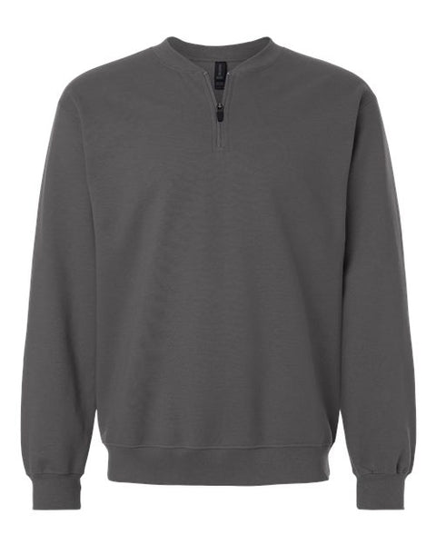 Gildan SF008 Unisex Softstyle Midweight 1/4 Zip Sweatshirt
