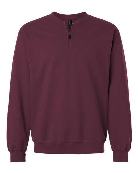 Gildan SF008 Unisex Softstyle Midweight 1/4 Zip Sweatshirt