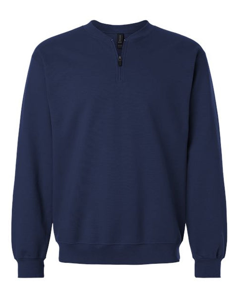 Gildan SF008 Unisex Softstyle Midweight 1/4 Zip Sweatshirt