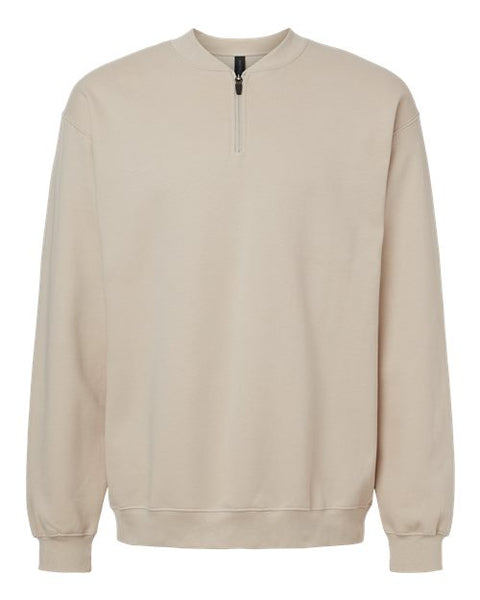 Gildan SF008 Unisex Softstyle Midweight 1/4 Zip Sweatshirt