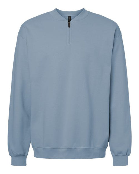 Gildan SF008 Unisex Softstyle Midweight 1/4 Zip Sweatshirt