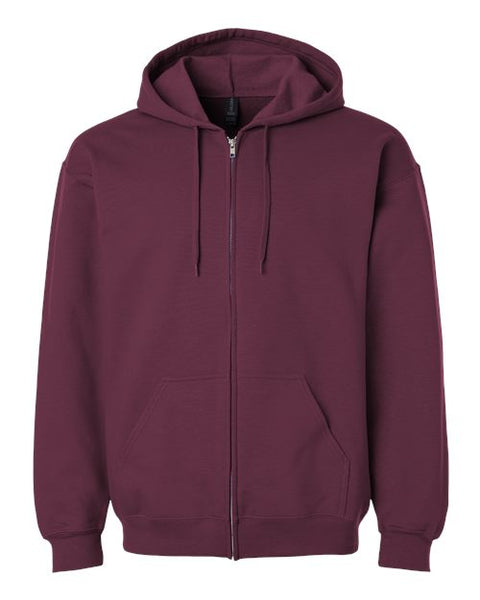 Gildan SF600 Unisex Softstyle Full-Zip Hooded Sweatshirt