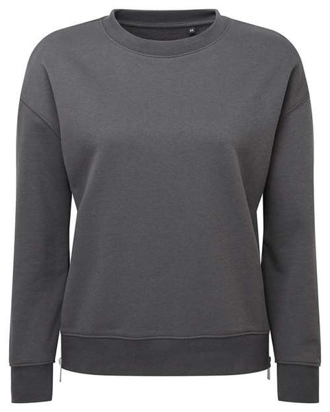 TriDri TD600 Women's Billie Side-Zip Crewneck Sweatshirt
