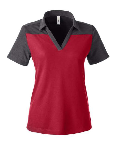 CORE365 CE112CW Women's Fusion ChromaSoft Colorblock Polo