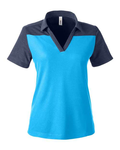 CORE365 CE112CW Women's Fusion ChromaSoft Colorblock Polo