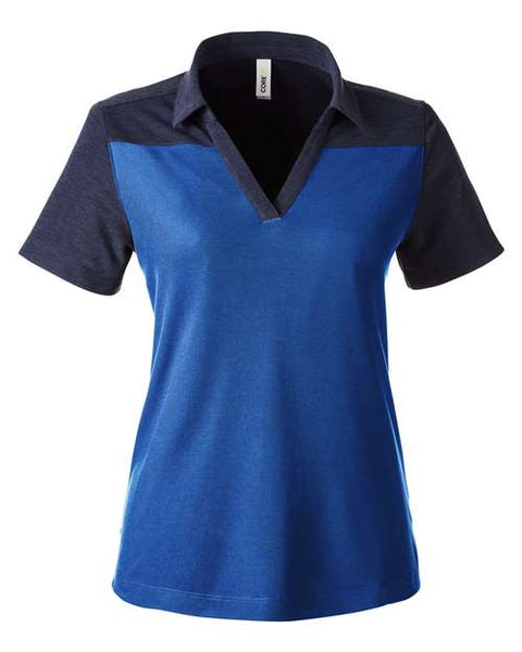 CORE365 CE112CW Women's Fusion ChromaSoft Colorblock Polo