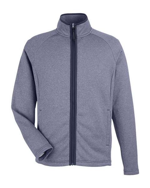 CORE365 CE72 Men's Venture Heathered Stripe Full-Zip Jacket