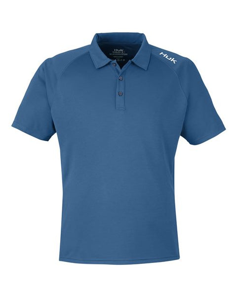 HUK H12L005 Men's LoPro Solid Performance Polo