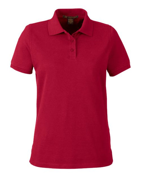 Harriton M205W Women's Valiant Cotton Snag Protect Polo
