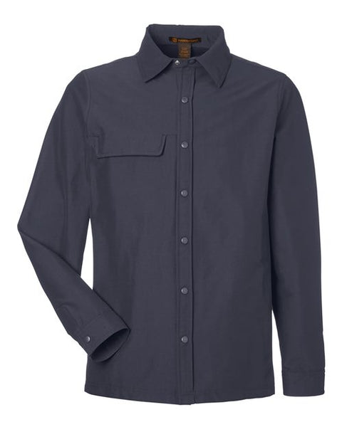 Harriton M72 Unisex Flex Twill Overshirt Jacket