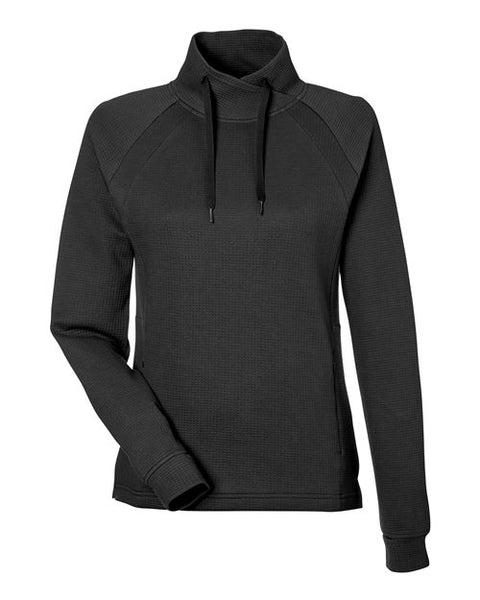 North End NE200W Women's Rhythm Waffle Cross-Neck Pullover