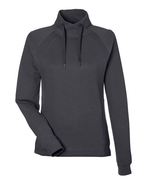 North End NE200W Women's Rhythm Waffle Cross-Neck Pullover