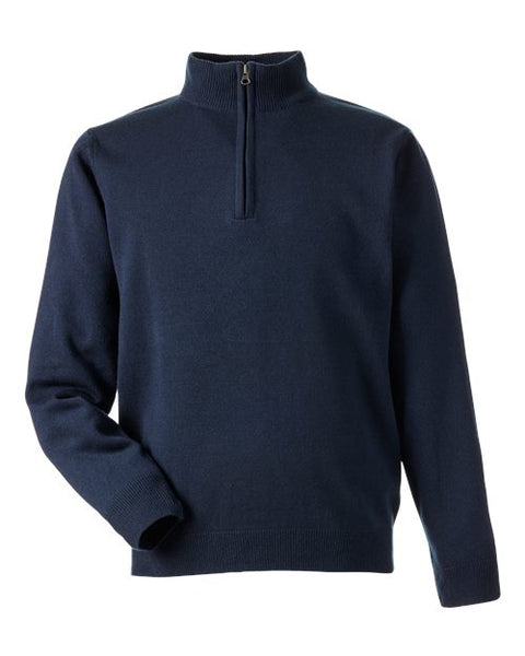 Harriton M421 Unisex Pilbloc Quarter-Zip Pullover Sweater