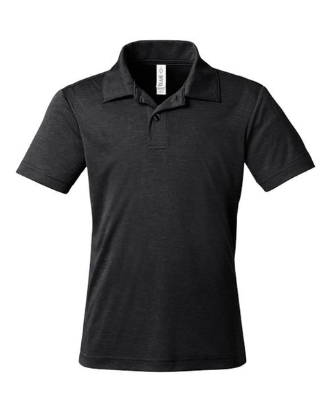 Team 365 TT51HY Youth Zone Sonic Heather Performance Polo