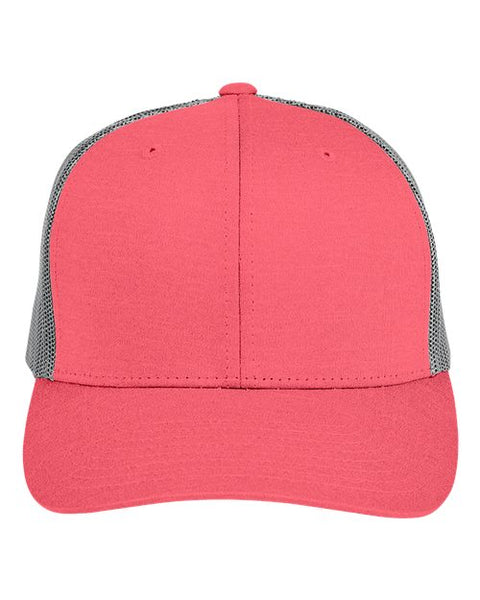 Team 365 TT802Y Youth Zone Sonic Heather Trucker Cap by Yupoong