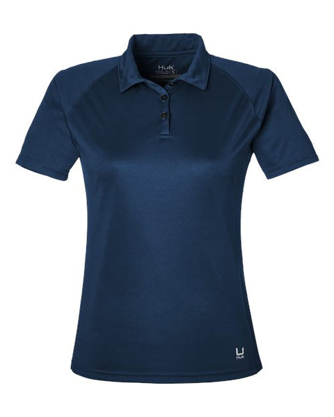 HUK H612L03 Womens LoPro Solid Performance Polo