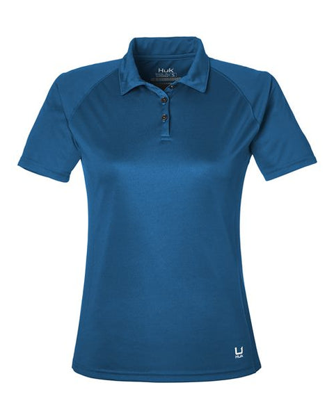 HUK H612L03 Womens LoPro Solid Performance Polo