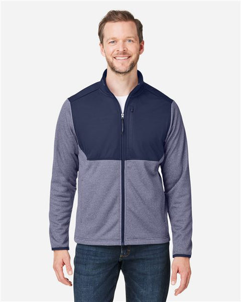 CORE365 CE74 Men's Venture Heathered Stripe Hybrid Jacket