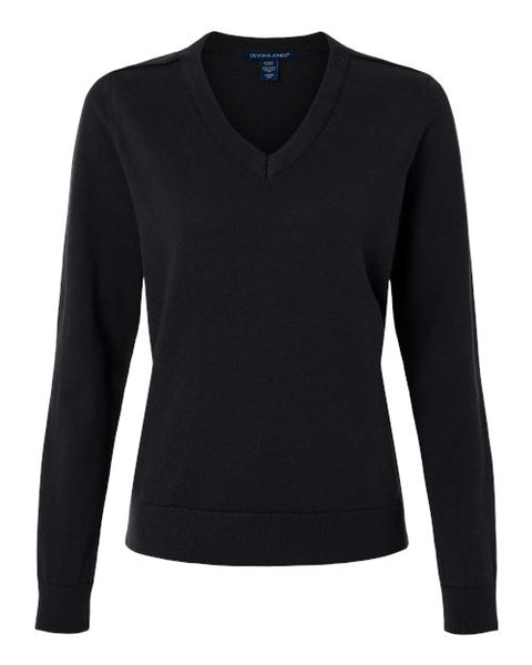 Devon & Jones DG445W Women's New Classics V-Neck Sweater