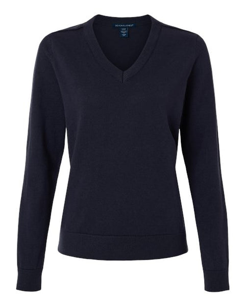 Devon & Jones DG445W Women's New Classics V-Neck Sweater
