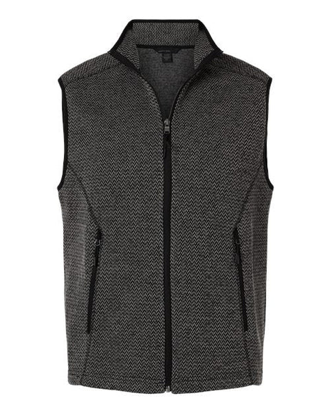 North End NE731 Men's Jasper Jacquard Fleece Vest
