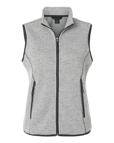 North End NE731W Women's Jasper Jacquard Fleece Vest