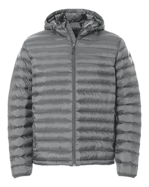 Weatherproof 26715 Men's Lightweight Poly-filled Hooded Puffer Jacket