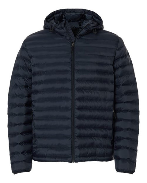 Weatherproof 26715 Men's Lightweight Poly-filled Hooded Puffer Jacket