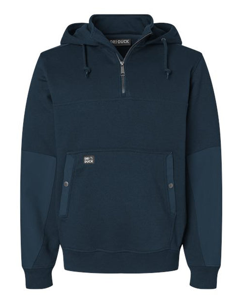 DRI DUCK 7349 Men's Mission Quarter-Zip Hooded Pullover