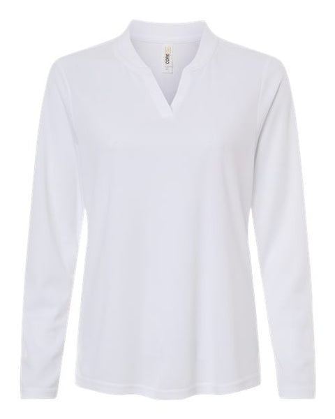 CORE365 CE108LW Women's Nova Performance Long Sleeve Pique Polo