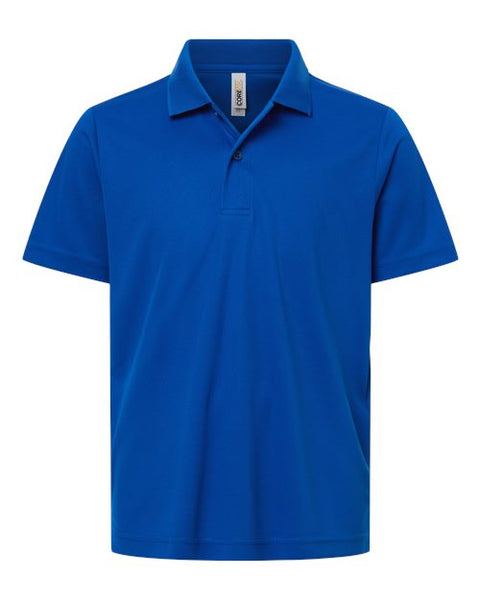 CORE365 CE108Y Youth Nova Performance Pique Polo