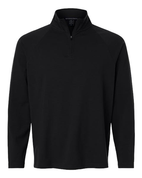 Devon & Jones DG402 Men's Seaton Pebble Textured Quarter-Zip Pullover