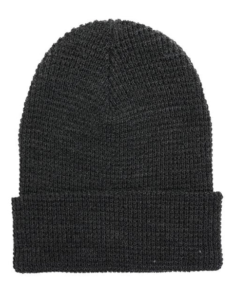 YP Classics 2501KC Waffle Cuffed Knit Beanie