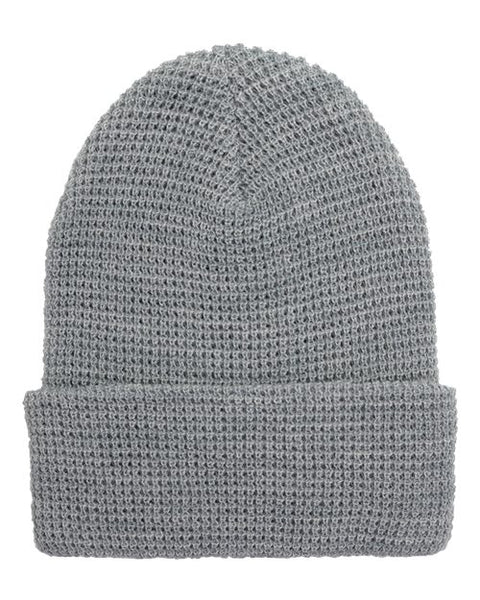 YP Classics 2501KC Waffle Cuffed Knit Beanie