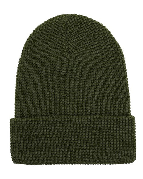YP Classics 2501KC Waffle Cuffed Knit Beanie