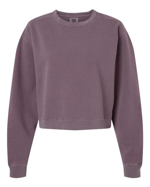 Comfort Colors 1566L Women's Garment-Dyed Mid-Length Crewneck Sweatshirt