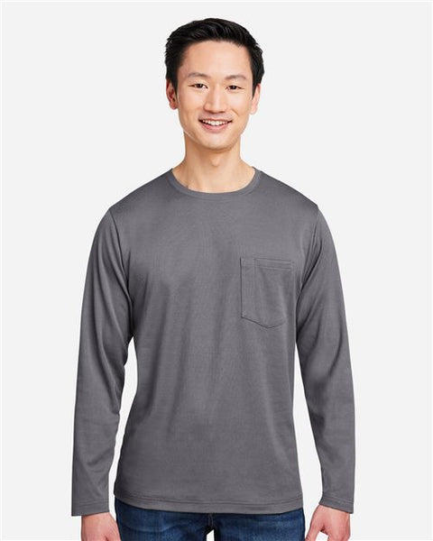 Harriton M118L Unisex Charge Snag and Soil Protect Long Sleeve T-Shirt