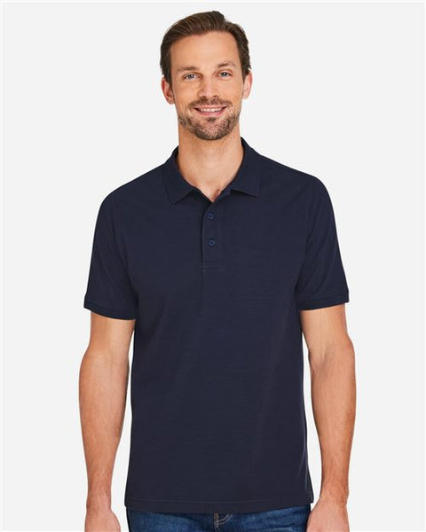 Harriton M205 Men's Valiant Cotton Snag Protect Polo