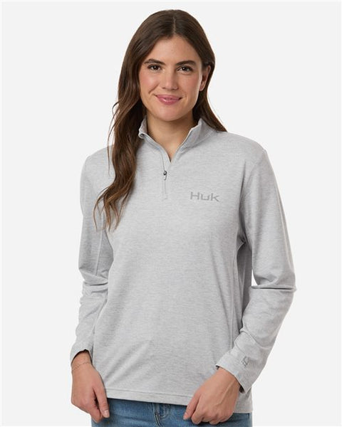 HUK H6130024 Women's Coldfront Quarter-Zip Pullover