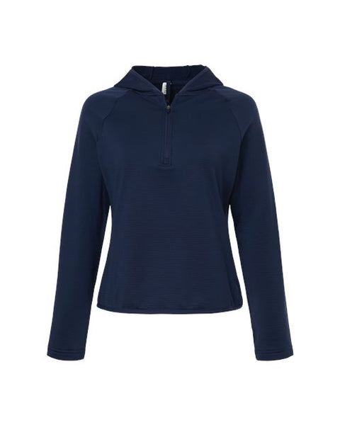 Team 365 TT200W Women's Qualify Quarter-Zip Hooded Pullover