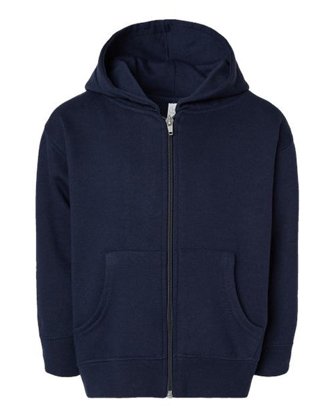 Rabbit Skins 3346 Toddler Full-Zip Fleece Hoodie Sweatshirt
